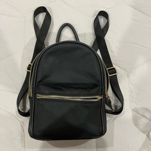 black small backpack purse